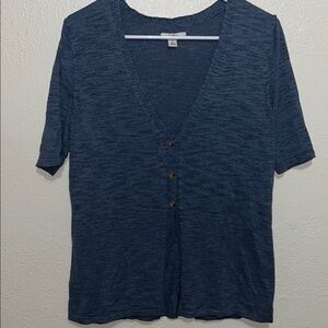 Croft & Barrow Navy Button-Down Shirt